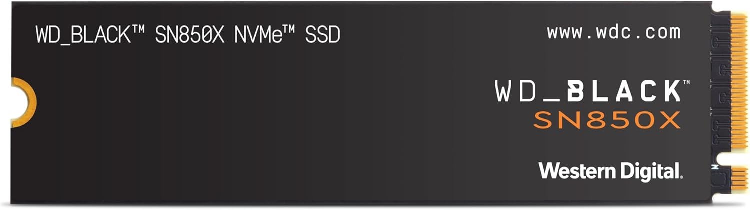 Твердотельный накопитель 1000GB SSD WD BLACK SN850X M.2 2280 NVMe R7300Mb/s W6300MB/s WDS100T2X0E