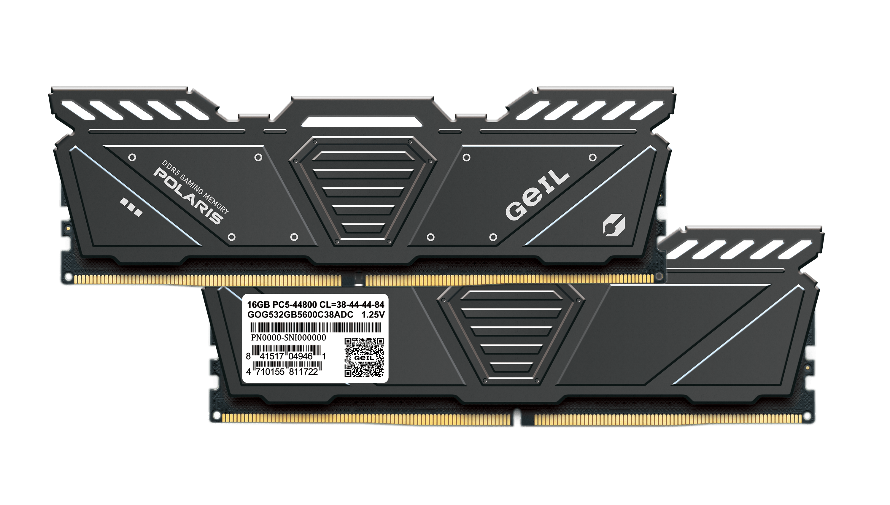 Оперативная память 32GB Kit (2x16GB) GEIL Polaris 6000Mhz DDR5 PC5-48000 GOG532GB6000C38BDC Gray