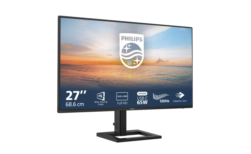 Монитор 27" PHILIPS 27E1N1300AE/01 IPS 1920x1080 100Hz 1мс 250кд/м 1300:1 1xHDMI 1xUSB-C 2x2W Black — фото 2