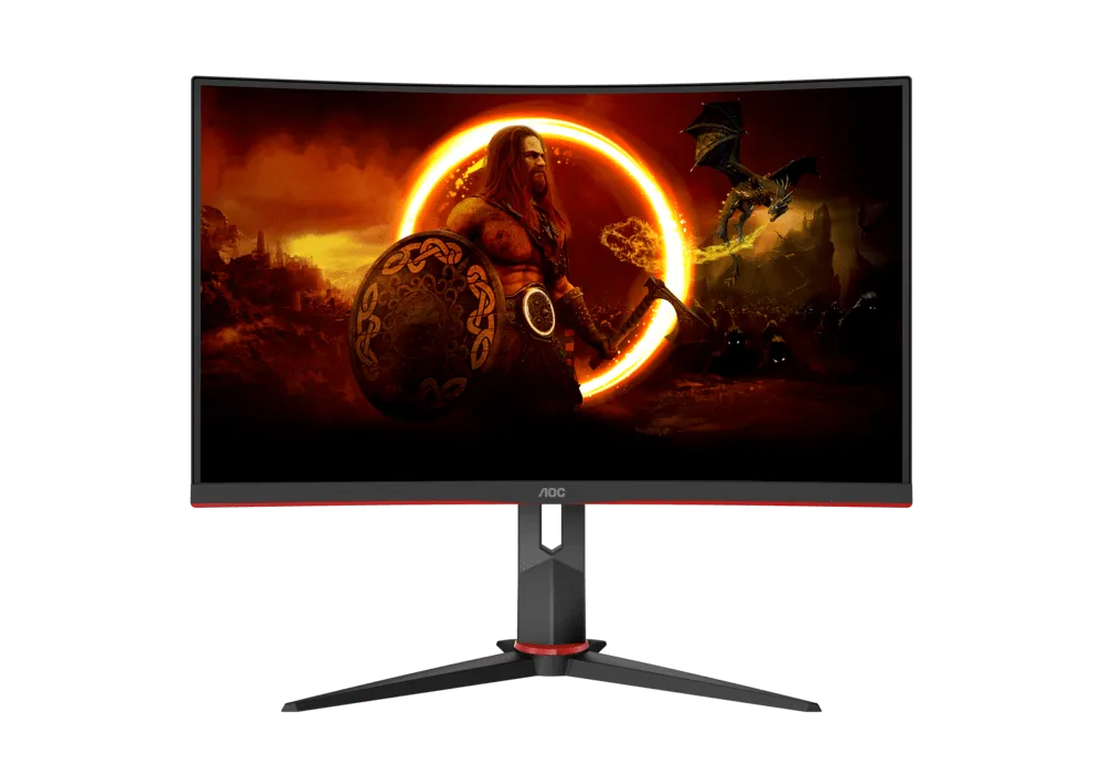 Монитор Игровой 27" AOC C27G2Z3/BK/01 VA 1920x1080 1500R 280Hz 1мс 300кд/м 3000:1 2xHDMI 1xDP Black — фото 2