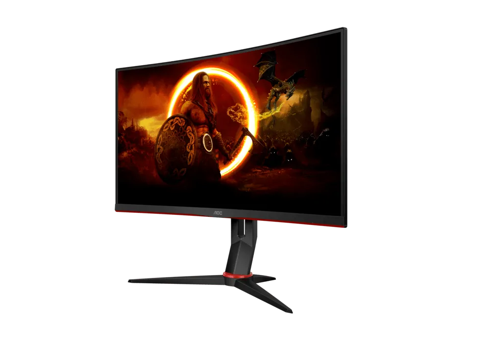 Монитор Игровой 27" AOC C27G2Z3/BK/01 VA 1920x1080 1500R 280Hz 1мс 300кд/м 3000:1 2xHDMI 1xDP Black — фото 4