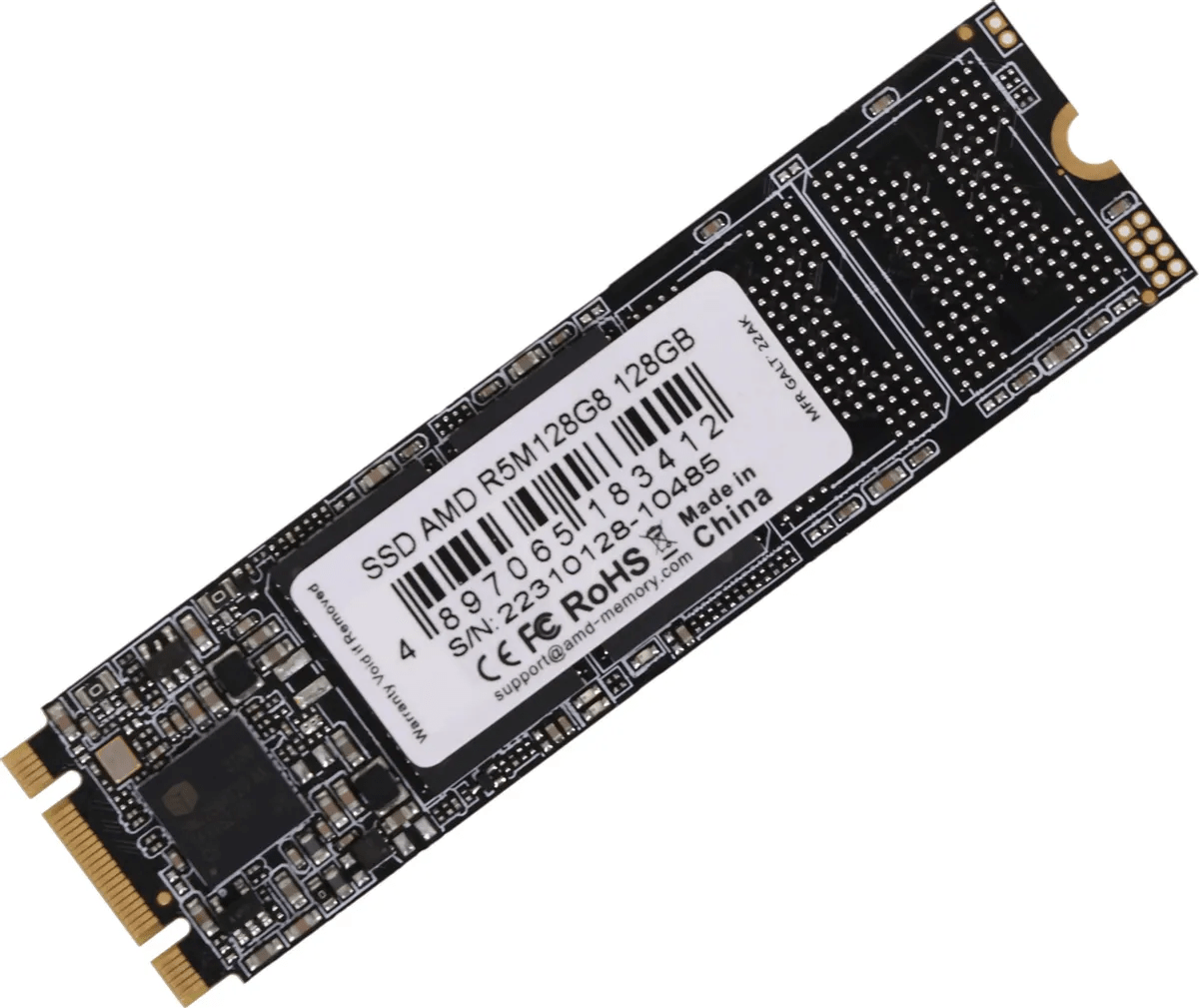Твердотельный накопитель  128GB SSD AMD RADEON R5 M.2 2280 SATA3 R542Mb/s, W453MB/s R5M128G8