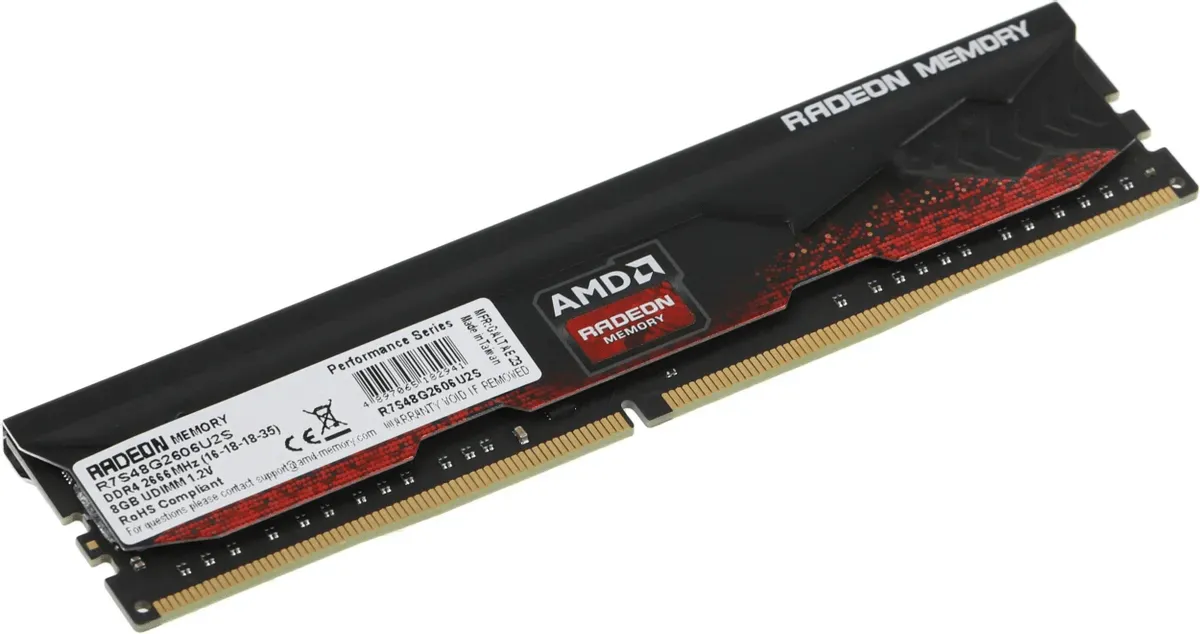 Оперативная память  8GB DDR4 2666MHz AMD Radeon R7 Performance Series R7S48G2606U2S — фото 4