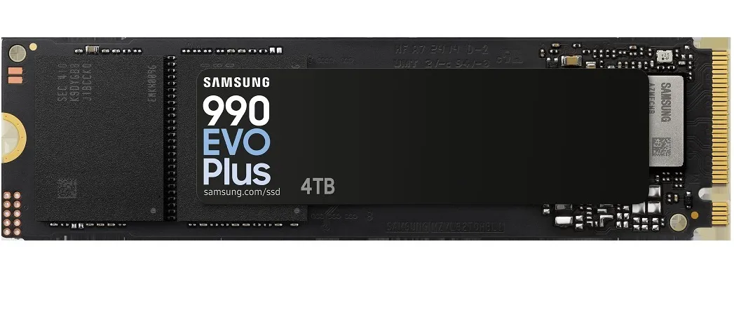 Твердотельный накопитель 1000Gb SSD Samsung 990 EVO Plus M.2 PCIe4.0 R7250Mb/s W6300MB/s MZ-V9S1T0BW