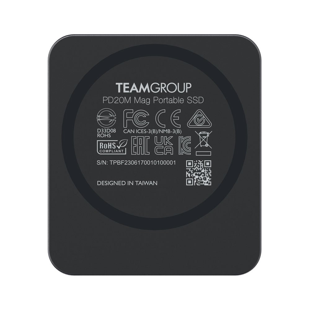 Внешний SSD 2000Gb TeamGroup PD20M Mag Portable, Apple MagSafe USB 3.2 Gen2x2 20Gbps TPSEG2002T0C108
