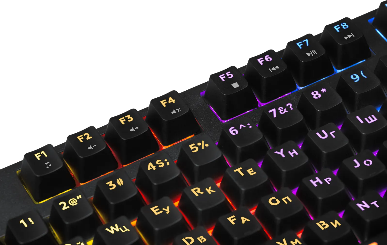 Клавиатура проводная игровая механическая Defender Blitz GK-240L RU,Rainbow (Черный), USB, ENG/RU, Н — фото 6