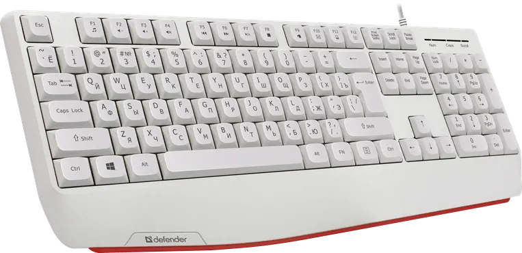 Клавиатура USB Defender Atom HB-546 белый — фото 2