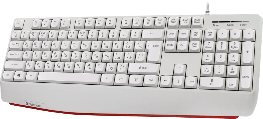 Клавиатура USB Defender Atom HB-546 белый — фото 5