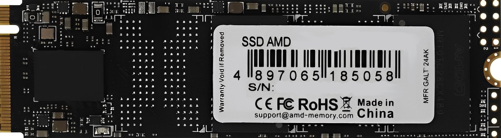 Твердотельный накопитель 1024GB SDD AMD RADEON R3 Series M.2 PCIe 3.0 2280 R3500/W3100 R3MP31024G8