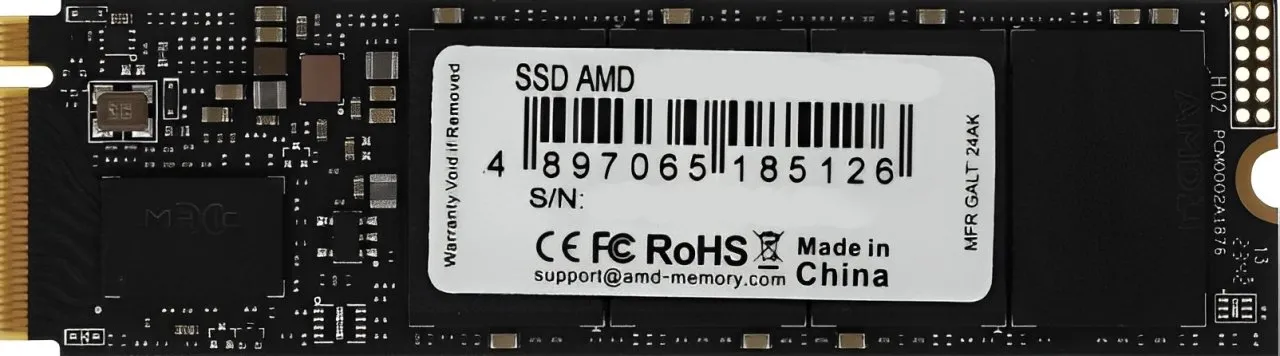 Твердотельный накопитель 2048GB SSD AMD RADEON R3 Series M.2 PCIe 3.0 2280 R3500/W3100 R3MP32048G8