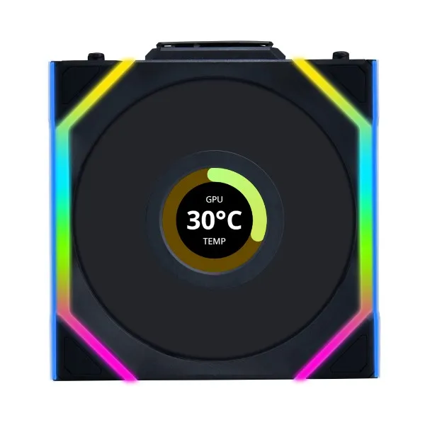 Вентилятор для корпуса Lian Li UNI FAN SL WIRELESS REVERSE 120 1x120mm Black G99.12RSL1W1B.00 — фото 4