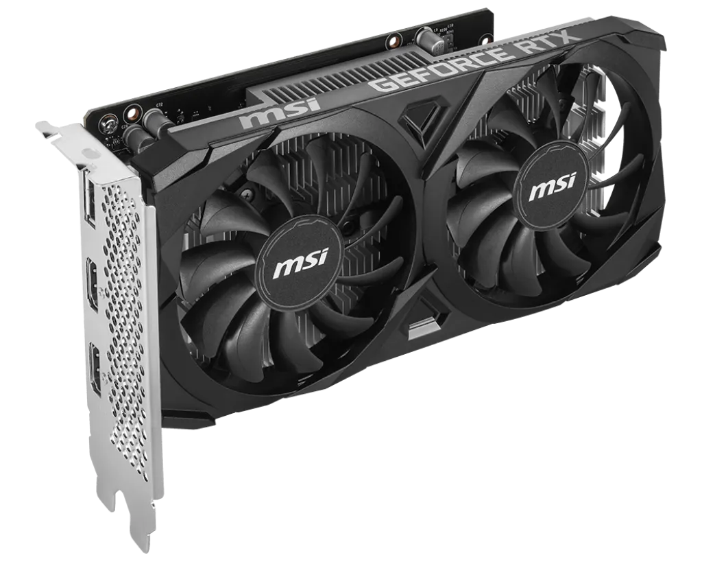 Видеокарта MSI GeForce RTX 3050 VENTUS 2X E 6G OC, 6G GDDR6 96-bit Gen4x16  2xHDMI DP — фото 3