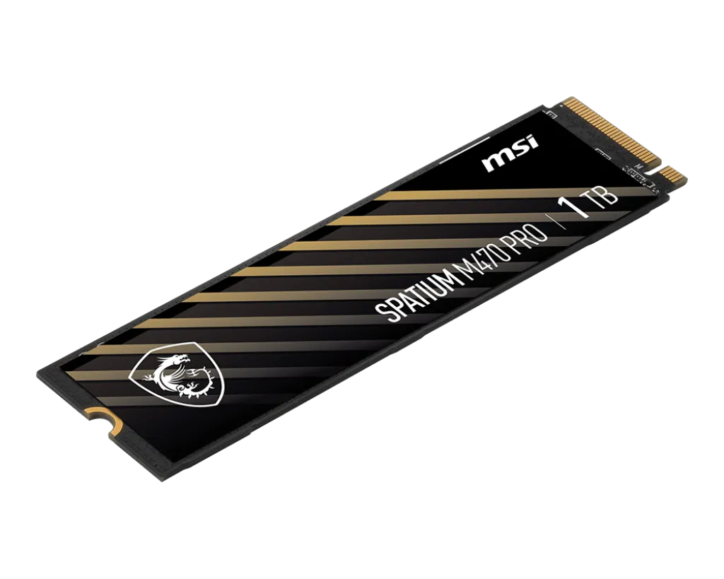 Твердотельный накопитель 1000Gb SSD MSI SPATIUM M470 PRO PCIe 4.0 NVMe M.2 1TB R6000Mb/s W4500MB/s — фото 3