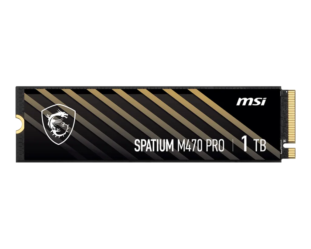 Твердотельный накопитель 1000Gb SSD MSI SPATIUM M470 PRO PCIe 4.0 NVMe M.2 1TB R6000Mb/s W4500MB/s — фото 5