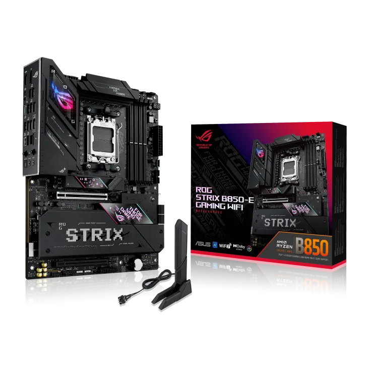 Материнская плата ASUS ROG STRIX B850-E GAMING WIFI AM5 4xDDR5 4xSATA 5xM.2 HDMI DP ATX — фото 10