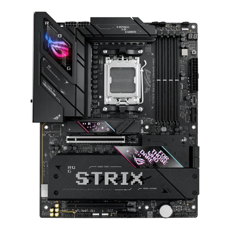 Материнская плата ASUS ROG STRIX B850-E GAMING WIFI AM5 4xDDR5 4xSATA 5xM.2 HDMI DP ATX