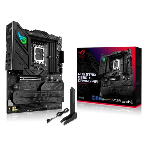 Материнская плата ASUS ROG STRIX B860-F GAMING WIFI, LGA1851 B860 4xDDR5 4xSATA 4xM.2 HDMI DP ATX — фото 8