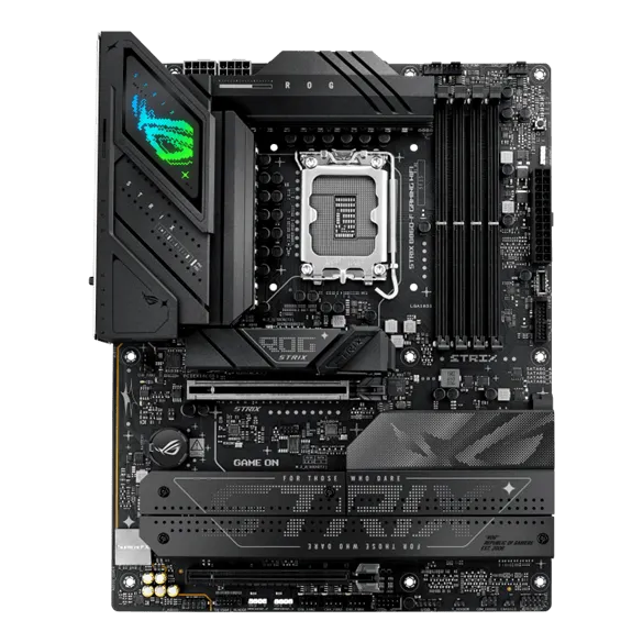 Материнская плата ASUS ROG STRIX B860-F GAMING WIFI, LGA1851 B860 4xDDR5 4xSATA 4xM.2 HDMI DP ATX — фото 1