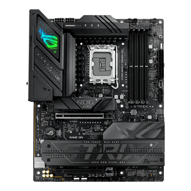 Материнская плата ASUS ROG STRIX B860-F GAMING WIFI, LGA1851 B860 4xDDR5 4xSATA 4xM.2 HDMI DP ATX