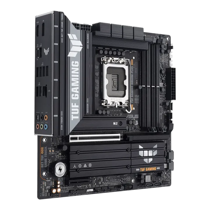 ASUS Main Board Desktop Intel B860 Chipset 4 x DIMM slots, max. 256GB, DDR5 1 x PCIe 5.0 x16 slot 1 x DisplayPort1 x HDMI port 1 x Wi-Fi Module 3 x M2 4 x SATA m-ATX — фото 2