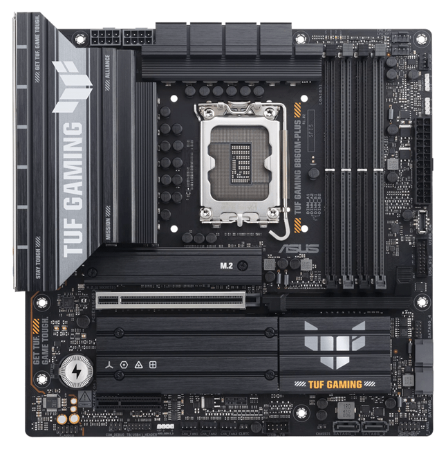 Материнская плата ASUS TUF GAMING B860M-PLUS, LGA1851 B860 4xDDR5 4xSATA 3xM.2 HDMI DP USB-C mATX