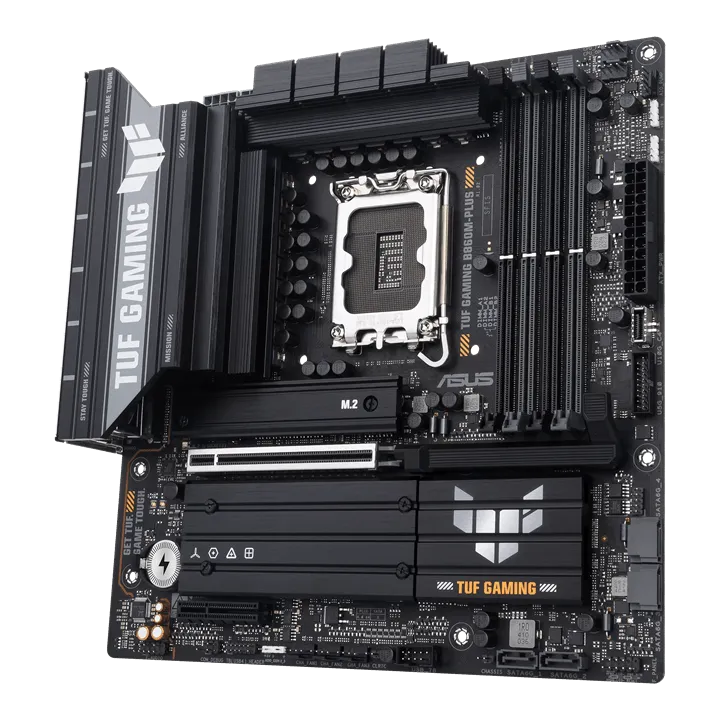 ASUS Main Board Desktop Intel B860 Chipset 4 x DIMM slots, max. 256GB, DDR5 1 x PCIe 5.0 x16 slot 1 x DisplayPort1 x HDMI port 1 x Wi-Fi Module 3 x M2 4 x SATA m-ATX — фото 3