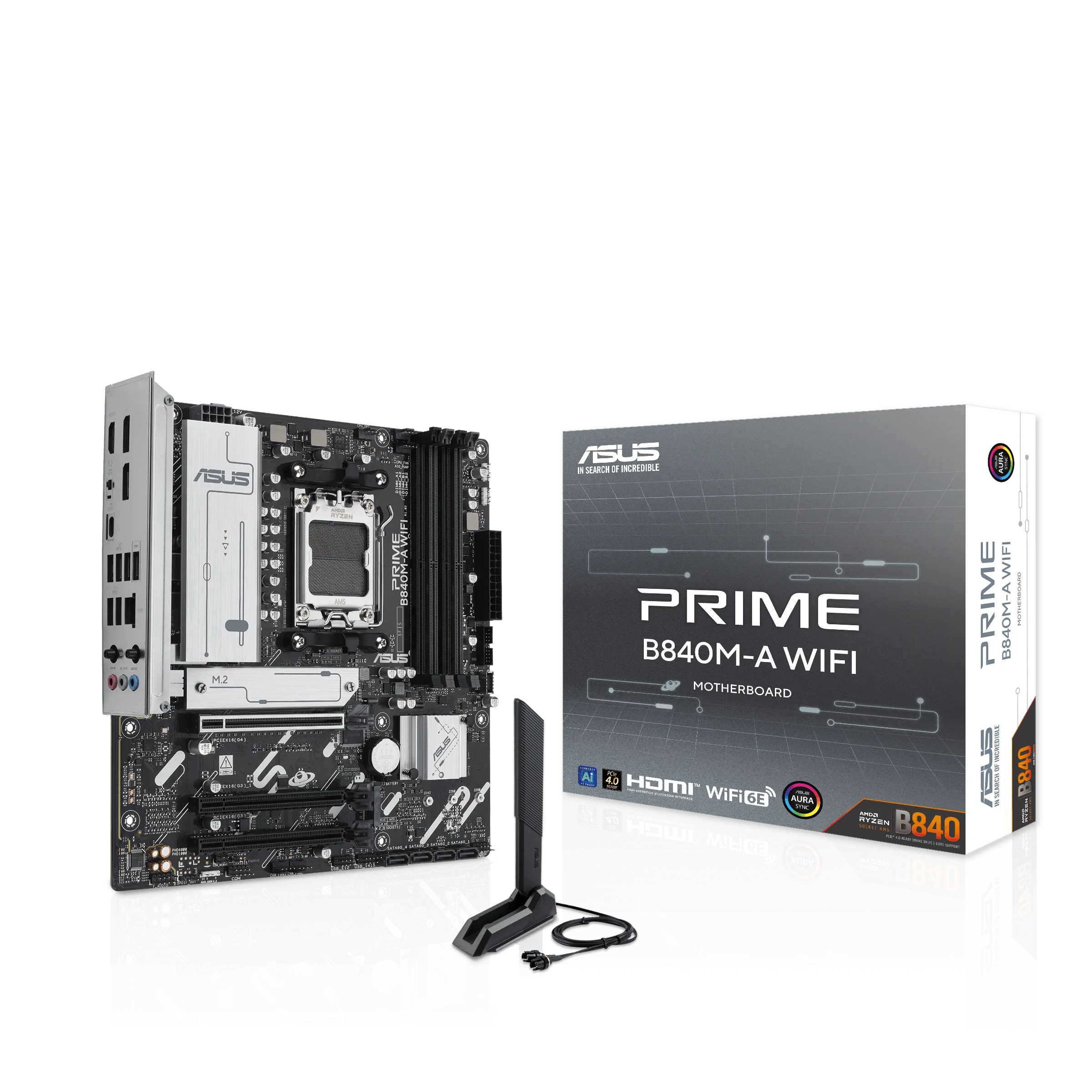 Материнская плата ASUS PRIME B840M-A WIFI AM5 4xDDR5 4xSATA 3xM.2 HDMI 2xDP mATX — фото 7