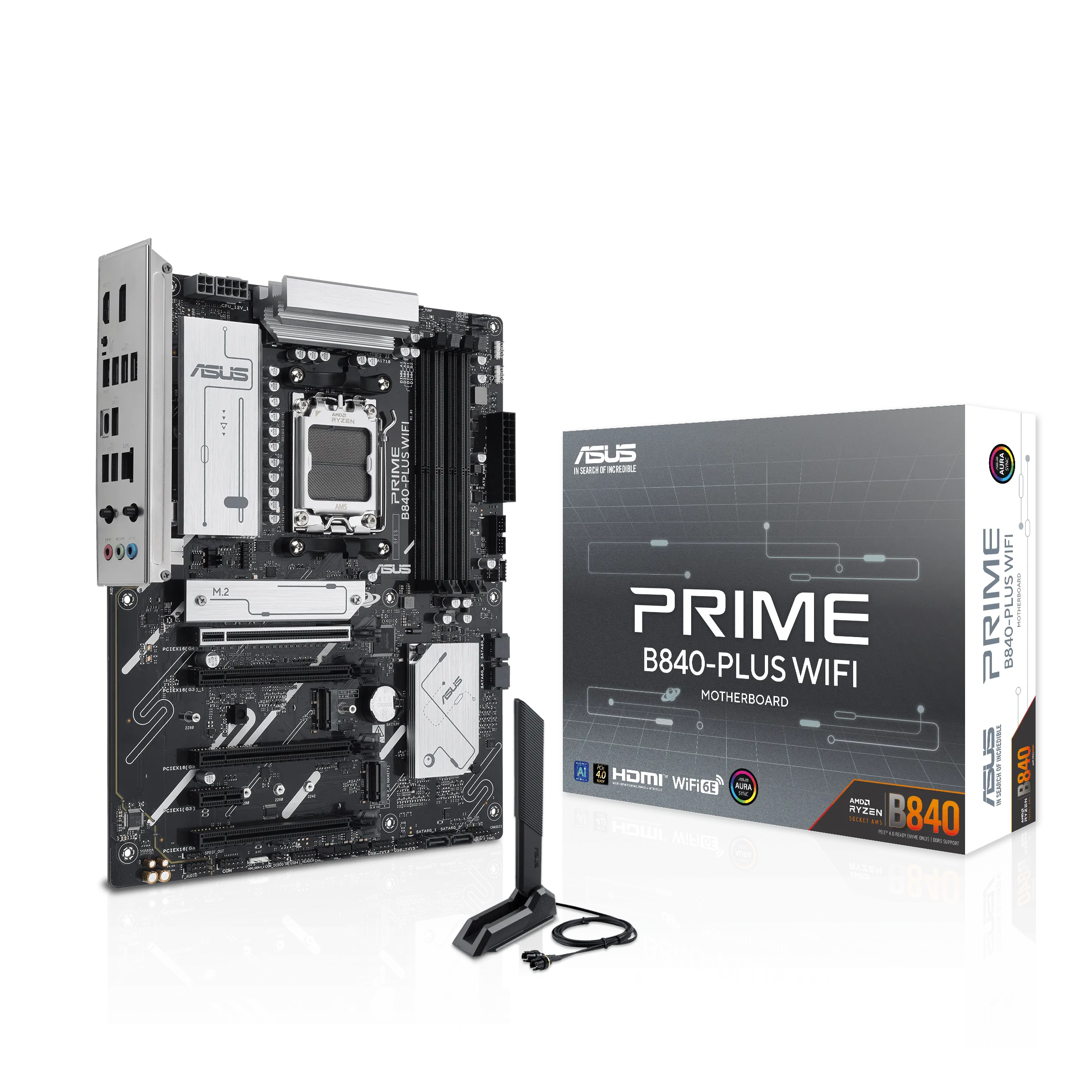 Материнская плата ASUS PRIME B840-PLUS WIFI AM5 4xDDR5 4xSATA 3xM.2 HDMI 2xDP mATX — фото 7