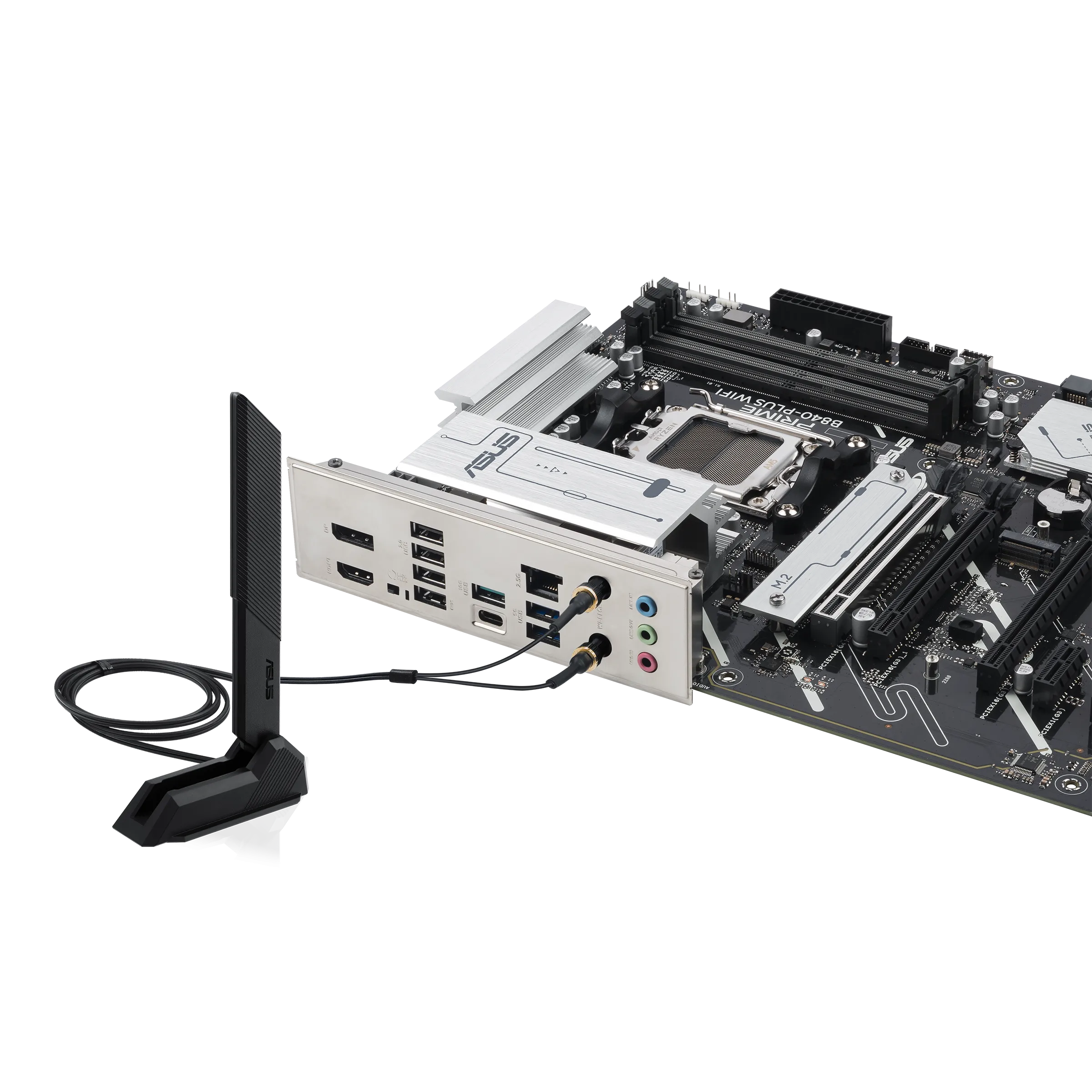 Материнская плата ASUS PRIME B840-PLUS WIFI AM5 4xDDR5 4xSATA 3xM.2 HDMI 2xDP mATX — фото 5