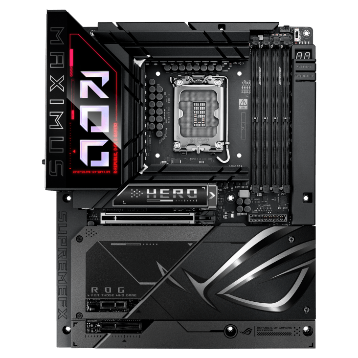 Материнская плата ASUS ROG MAXIMUS Z890 HERO BTF, LGA1851 4xDDR5 4xSATA 6xM.2 HDMI USB-C ATX