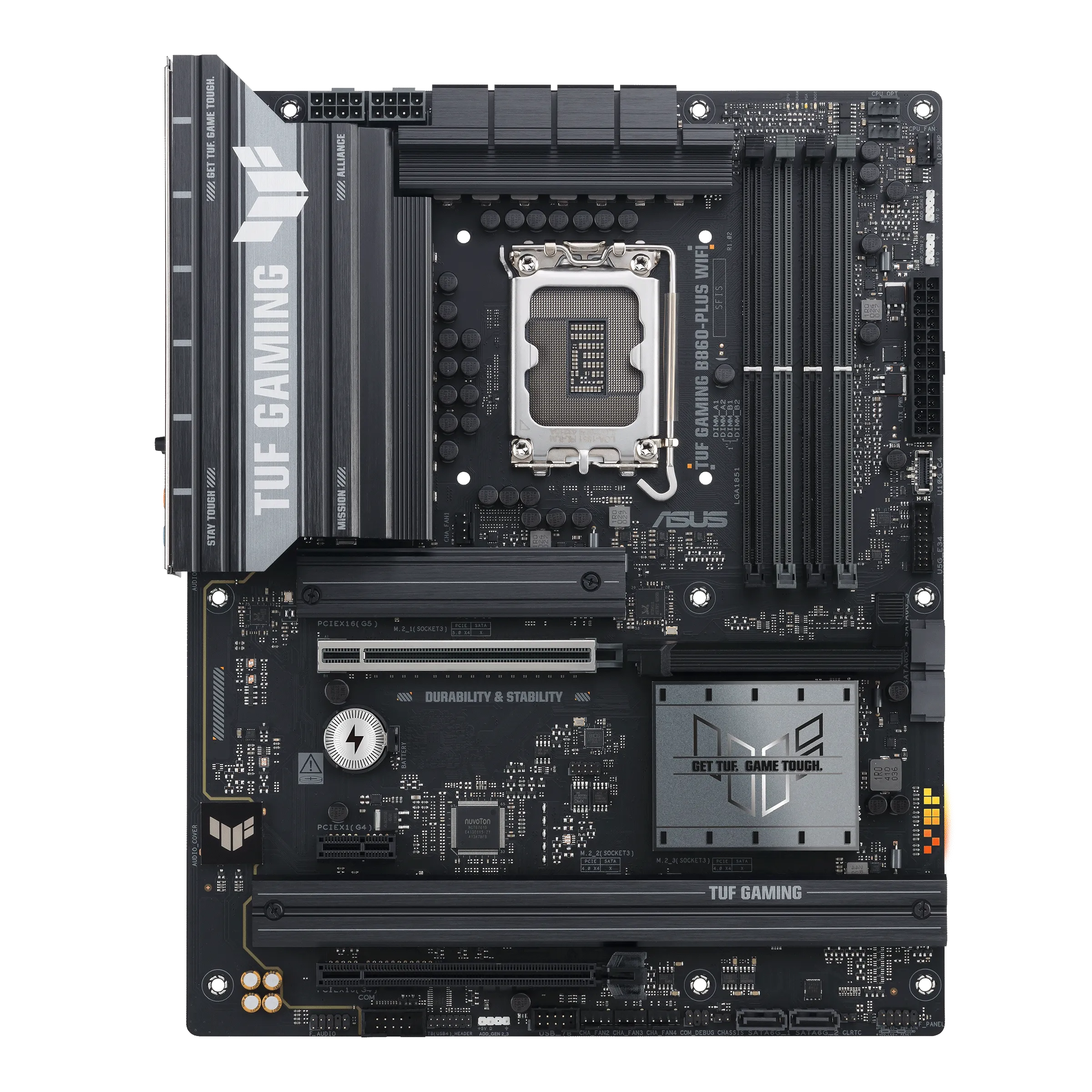 ASUS Main Board Desktop LGA1851 Intel B860 Chipset 4 x DIMM slots, max. 256GB, DDR5 1 x DisplayPort 1 x HDMI port 1 x Wi-Fi module 3 x M.2 slots 4 x SATA ATX Form Factor