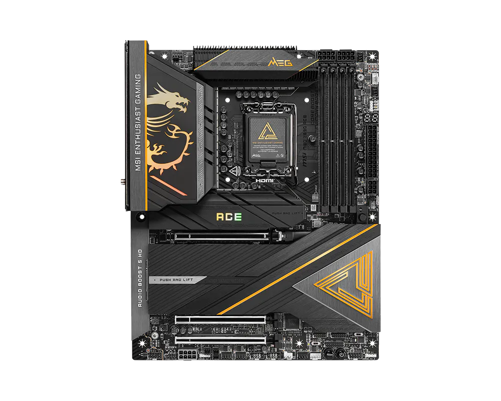 Материнская плата MSI MEG Z890 ACE LGA1851 4xDDR5 6xSATA3 RAID 5M.2 1xHDMI 2xThunderbolt4 10xUSB ATX