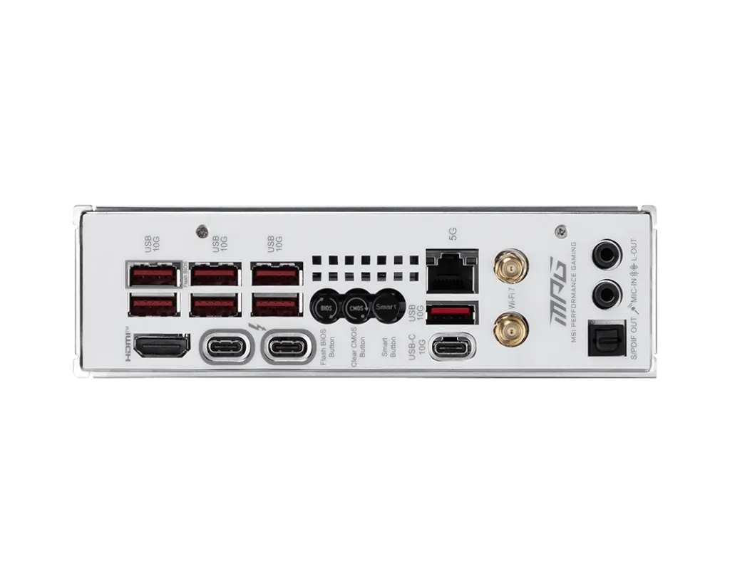 Материнская плата MSI MPG Z890I EDGE TI WIFI LGA1851 2xDDR5 2xSATA3 4xM.2 1xHDMI 2xThund Mini ITX — фото 5