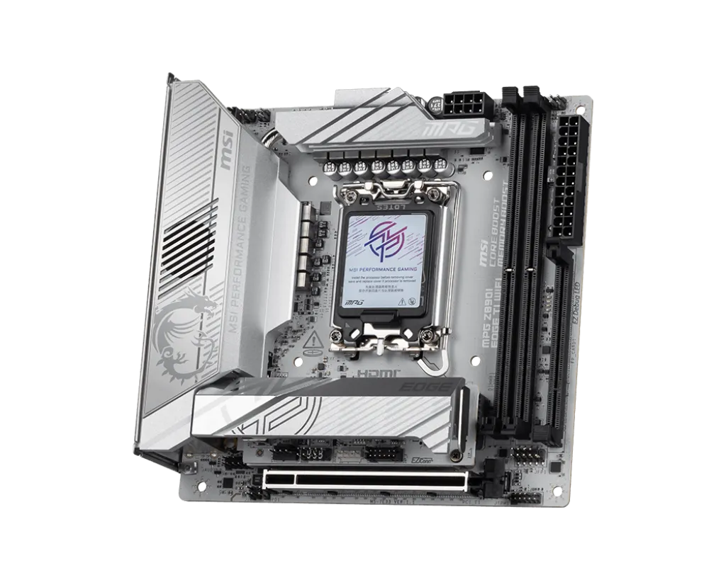 Материнская плата MSI MPG Z890I EDGE TI WIFI LGA1851 2xDDR5 2xSATA3 4xM.2 1xHDMI 2xThund Mini ITX — фото 3