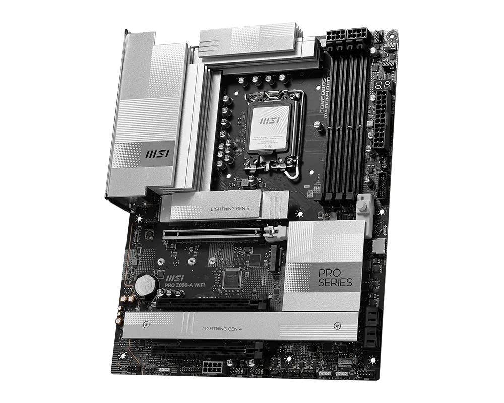 Материнская плата MSI PRO Z890-A WIFI LGA1851 4xDDR5 4xSATA3 RAID 4M.2 1xHDMI 2xType-C DP ATX — фото 3