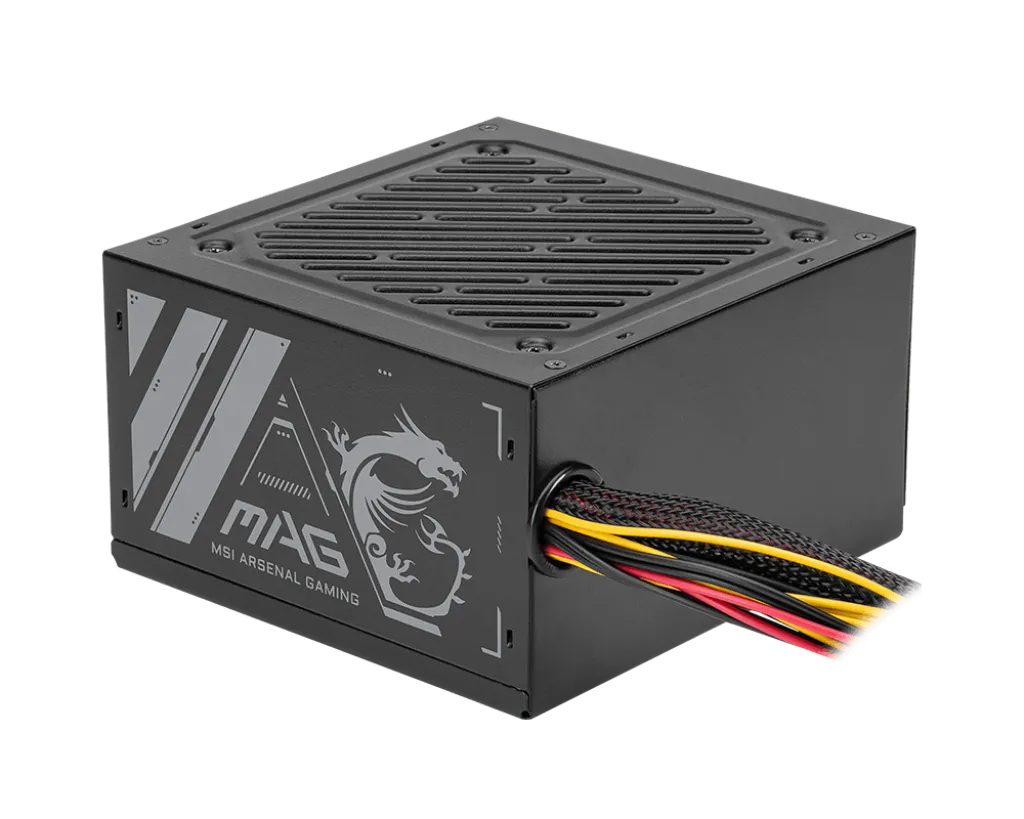Блок питания MSI 500W, MAG A500N-H, Non Modular, ATX, 80+, КПД 87%, Fan 120mm, Черный