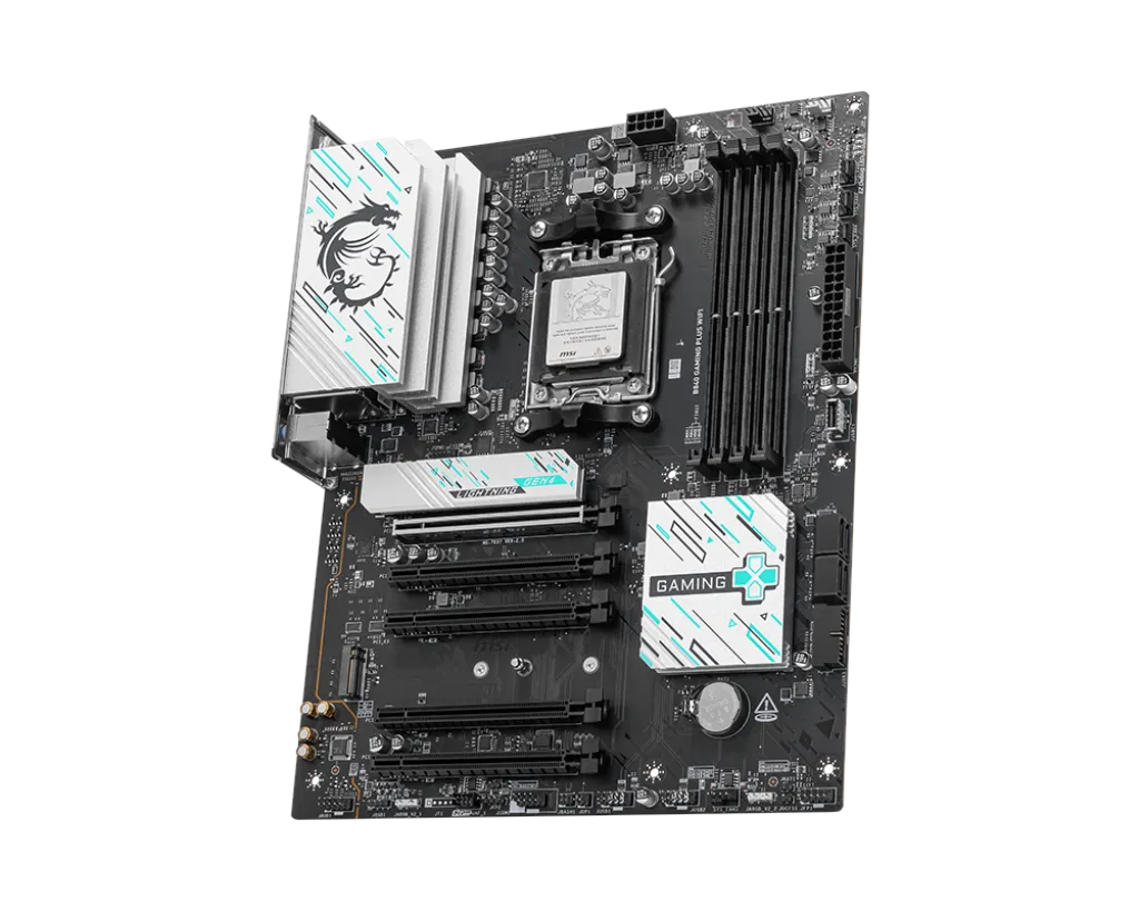 Материнская плата MSI B840 GAMING PLUS WIFI AM5 4xDDR5 4xSATA3 RAID 2xM.2 1xHDMI 1xType-C ATX — фото 3