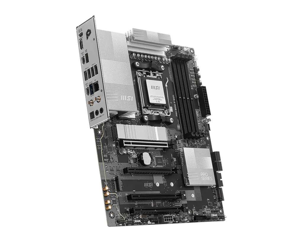 Материнская плата MSI PRO B850-P WIFI AM5 4xDDR5 4xSATA3 RAID 3xM.2 1xHDMI 2xType-C ATX — фото 3