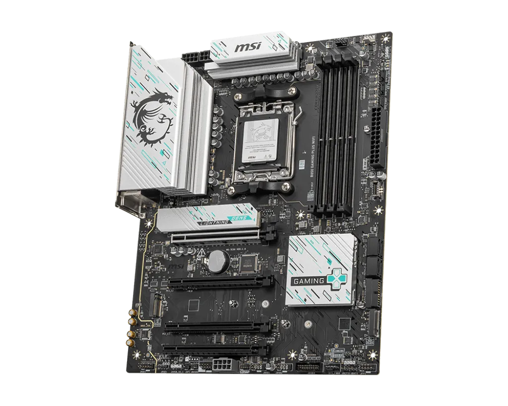 Материнская плата MSI B850 GAMING PLUS WIFI AM5 4xDDR5 4xSATA3 RAID 3xM.2 DP 2xType-C ATX — фото 3