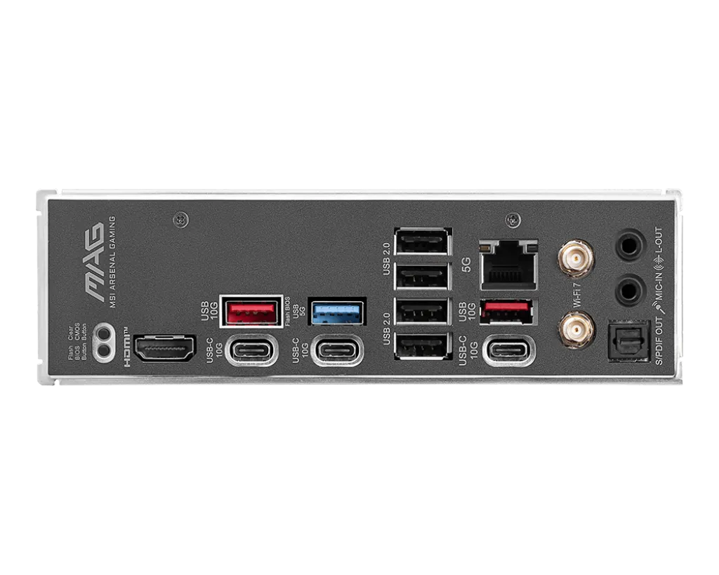 Материнская плата MSI MAG B850 TOMAHAWK MAX WIFI AM5 4xDDR5 4xSATA3 RAID 4xM.2 HDMI 3xType-C ATX — фото 5