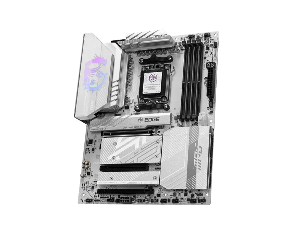 Материнская плата MSI MPG B850 EDGE TI WIFI AM5 B850 4xDDR5 4xSATA3 RAID 4xM.2 1xHDMI 3xType-C ATX — фото 3