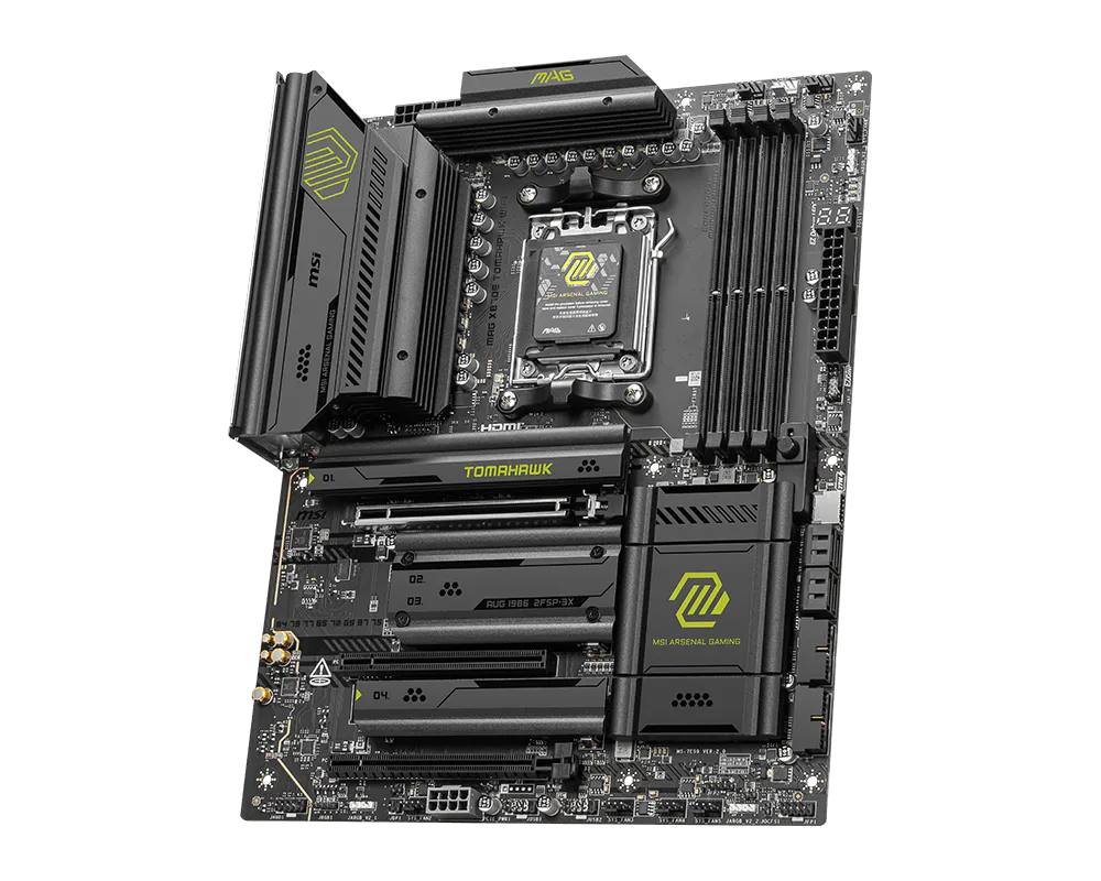 Материнская плата MSI MAG X870E TOMAHAWK WIFI AM5 4xDDR5 4xSATA3 RAID 4xM.2 HDMI 3xType-C ATX — фото 3