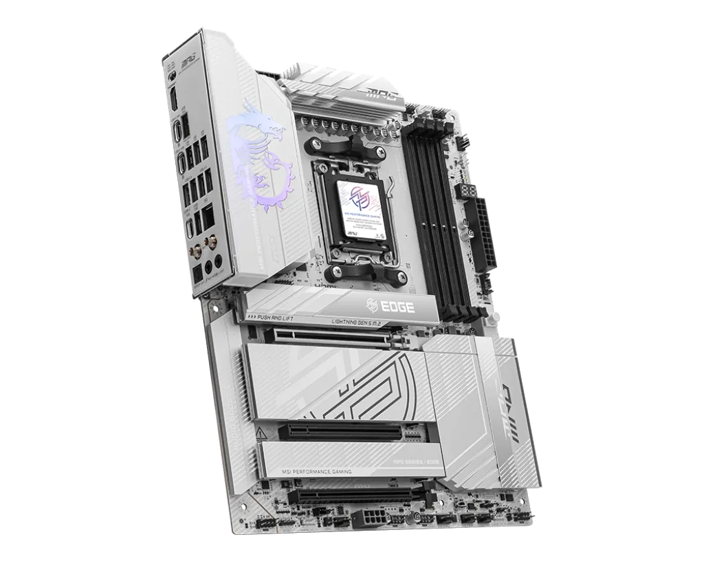 Материнская плата MSI MPG X870E EDGE TI WIFI AM5 4xDDR5 4xSATA3 RAID 4xM.2 HDMI 3xType-C ATX — фото 4