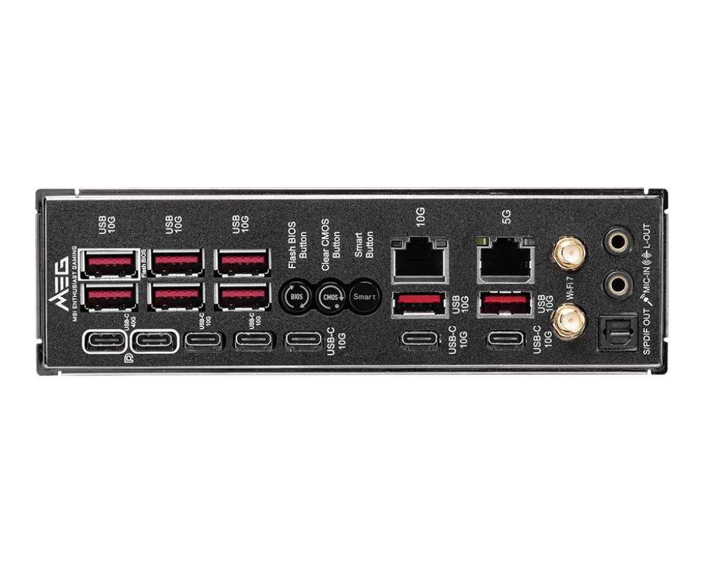 Материнская плата MSI MEG X870E GODLIKE AM5 4xDDR5 4xSATA3 RAID 7xM.2 7xType-C(2xDP) EATX — фото 5