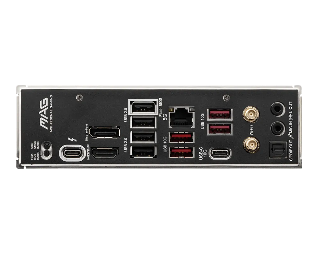 Материнская плата MSI MAG B860 TOMAHAWK WIFI LGA1851 4xDDR5 4xSATA3 RAID 3xM.2 HDMI DP 2xType-C ATX — фото 5