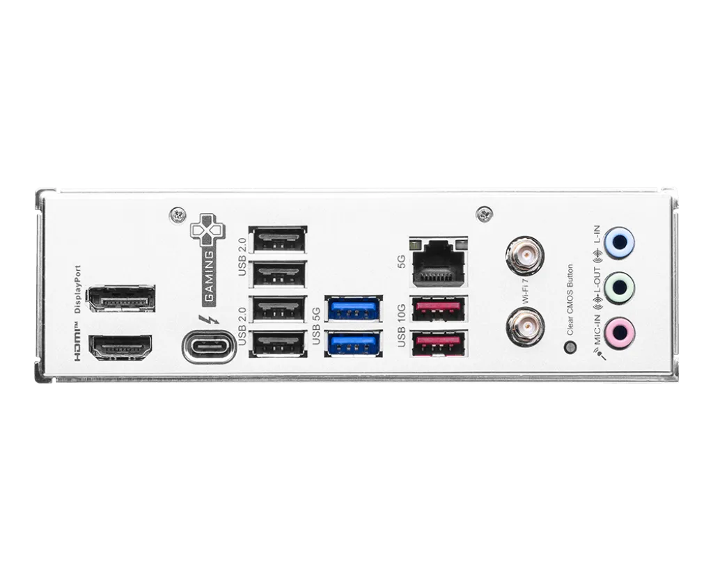 Материнская плата MSI B860 GAMING PLUS WIFI LGA1851 4xDDR5 4xSATA3 RAID 3xM.2 HDMI DP Type-C ATX — фото 5