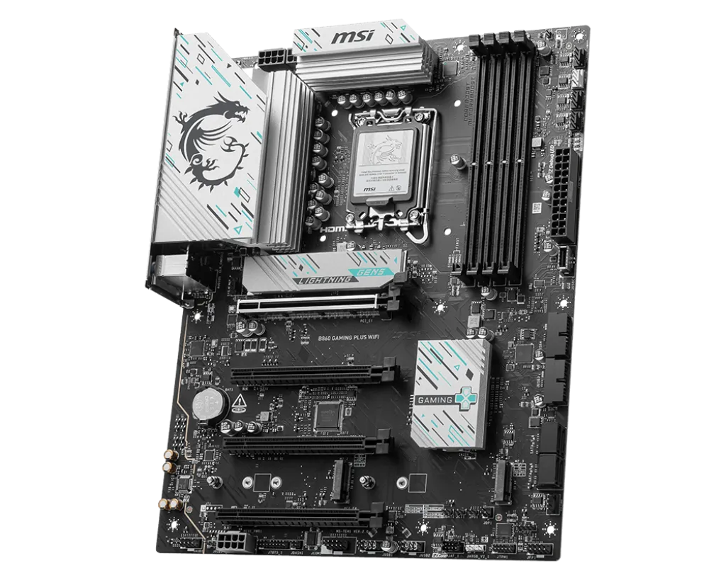 Материнская плата MSI B860 GAMING PLUS WIFI LGA1851 4xDDR5 4xSATA3 RAID 3xM.2 HDMI DP Type-C ATX — фото 3