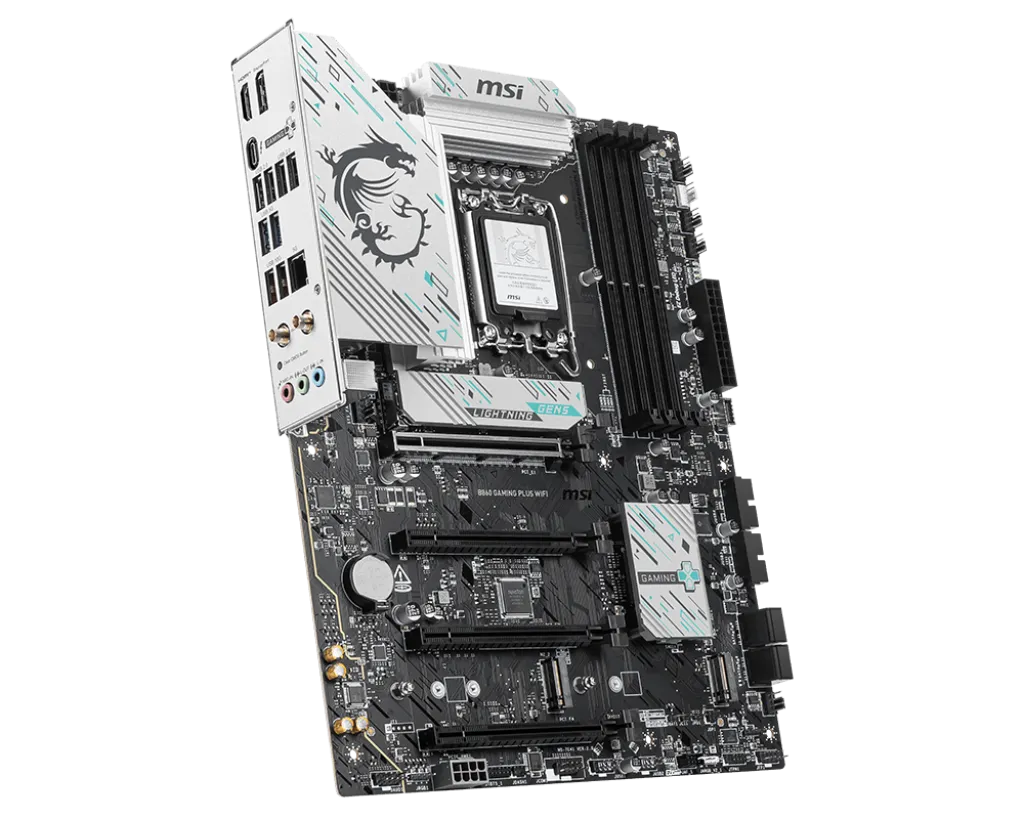 Материнская плата MSI B860 GAMING PLUS WIFI LGA1851 4xDDR5 4xSATA3 RAID 3xM.2 HDMI DP Type-C ATX — фото 4