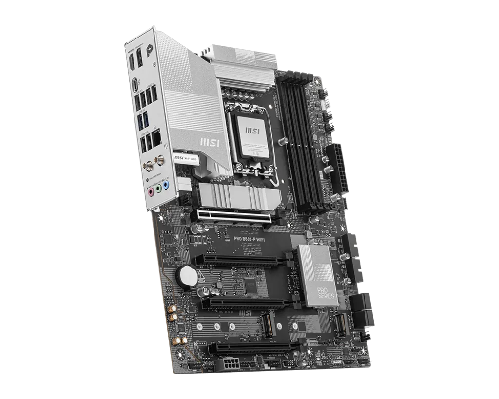 Материнская плата MSI PRO B860-P WIFI LGA1851 4xDDR5 4xSATA3 RAID 3xM.2 HDMI Type-C DP ATX — фото 3