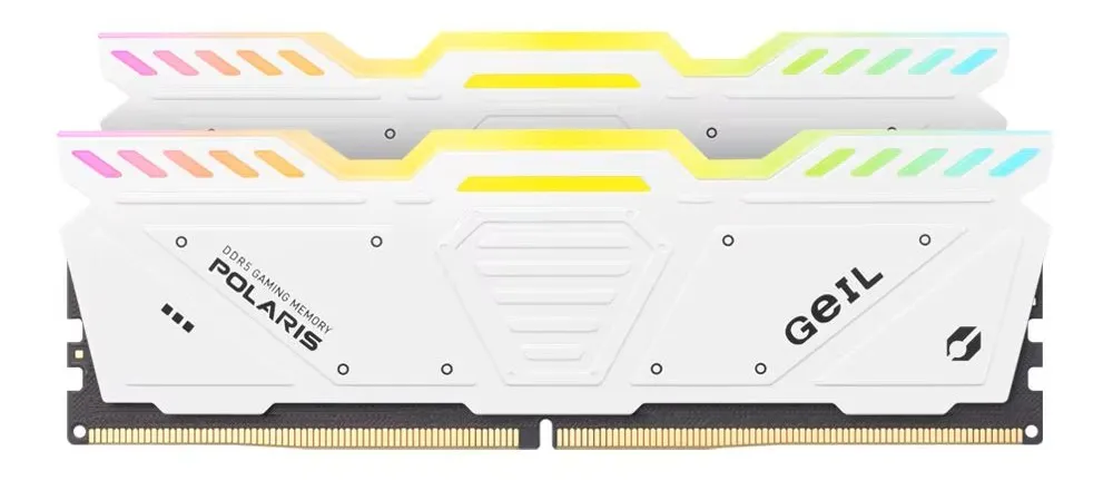 Оперативная память 32GB Kit (2x16GB) GEIL Polaris RGB 5600Mhz DDR5 CL38 GOSW532GB5600C38ADC White